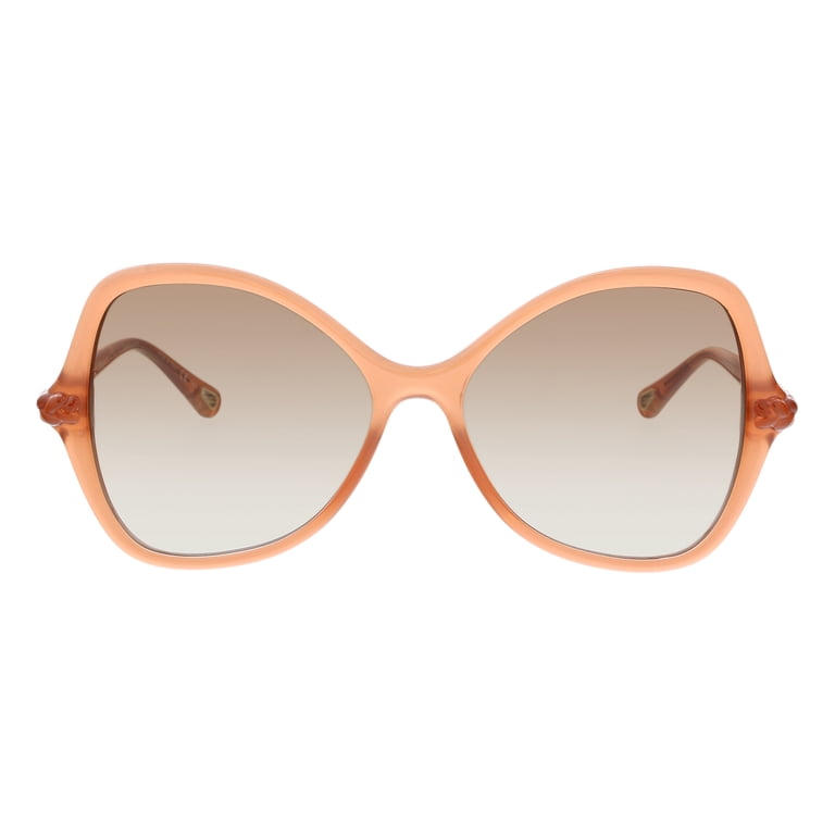 Chloe Brown Gradient Butterfly Ladies Sunglasses CH0001S 003  display picture 1