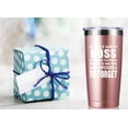 thumbnail image 3 of A Truly Great boss is Hard to Find 20 OZ Tumbler.Bosses Day Gifts.Leaving Moving Appreciation Retirement Birthday Christmas Gifts for Women Men Manager Director Boss,Boss Lady Mug(Rose Gold), 3 of 6