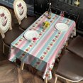 thumbnail image 2 of Pioneer Flower Floral Print Pattern Rectangle Tablecloth 60"x120", Waterproof Polyester Table Cloth, Wipeable Spillproof for Dining Camping Indoor Outdoor, 2 of 6
