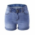 thumbnail image 4 of JDEFEG Denim Shorts for Women Casual Mid Rise Shorts Stretch Ripped Jean Shorts Casual Summer Mid Waist Stretchy Denim Jean Shorts Junior Short Jeans Light Blue Size Xxl, 4 of 4