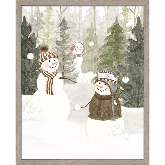 Great Art Now Christmas in the Woods Portrait III by Tara Reed, Framed Wall Art, 17W x 21H