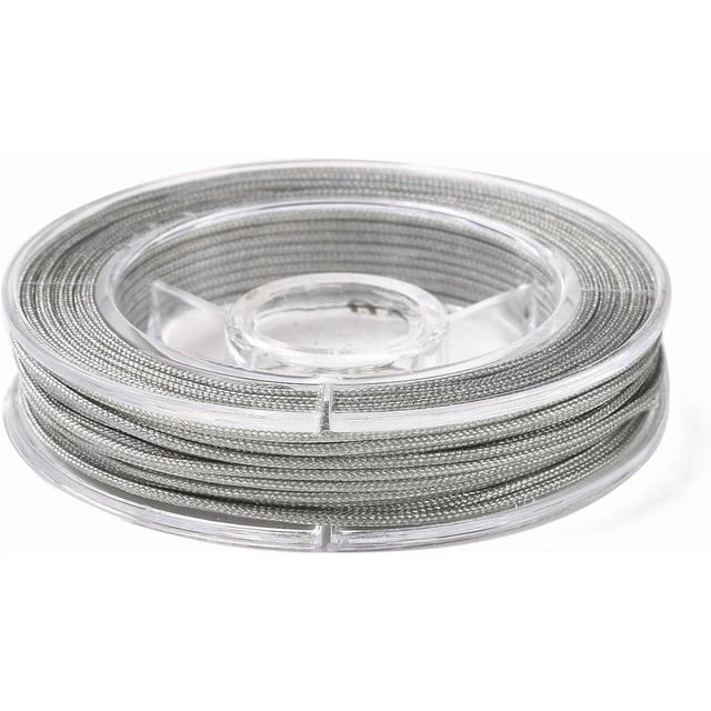 10 rollos de hilo de nailon de 0,8 mm, de 76,5 a 98,4 yardas (70 a 90 m). Hilo para abalorios. Materiales para ensartar hilo de nailon.