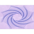 thumbnail image 1 of Ahgly Company Machine Washable Indoor Rectangle Transitional Purple Mimosa Purple Area Rugs, 5' x 8', 1 of 7