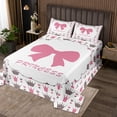 thumbnail image 2 of Erosebridal Ensembles de Courtepointe Princesse pour Filles pour Lit Format Simple, Ensemble de Literie Couronne Nœud Rose, Déco de Chambre de Rêve, 2 Pcs, 2 of 5