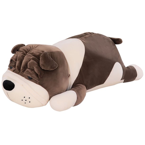 BRIGHTFUFU Forma de perro muñeca almohada creative animal cachorro relleno forma de perro juguete de muñeca