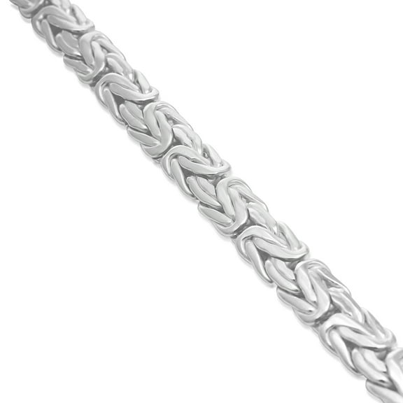 SuperJeweler Sterling Silver 6MMzanite Chain Bracelet, 7 inches for Women
