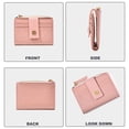 thumbnail image 4 of Womens Wallet Leather Zip Around Wallet Large Capacity Travel Small Purse - pink, 4 of 5