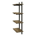 thumbnail image 5 of Pomona 48"H Metal and Solid Wood Wall Shelf, 5 of 7