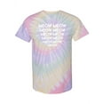 thumbnail image 1 of Meow Meow Meow Text Tie-Dye Spiral Women -Smartprints Designs, Female Medium, 1 of 2