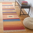 thumbnail image 2 of SAFAVIEH Montauk Jaslyn Southwestern Cotton Runner Rug, Red/Blue, 2'3" x 7', 2 of 8