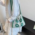 thumbnail image 4 of Hsqqdc Woven Flower Shoulder Bag, Large Capacity Knitted Hollow Tote for Summer Beach, 4 of 7