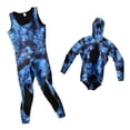 thumbnail image 1 of Traje de neopreno de 3 mm para hombre Sharpla camuflaje azul 2 piezas con capucha, 1 of 8