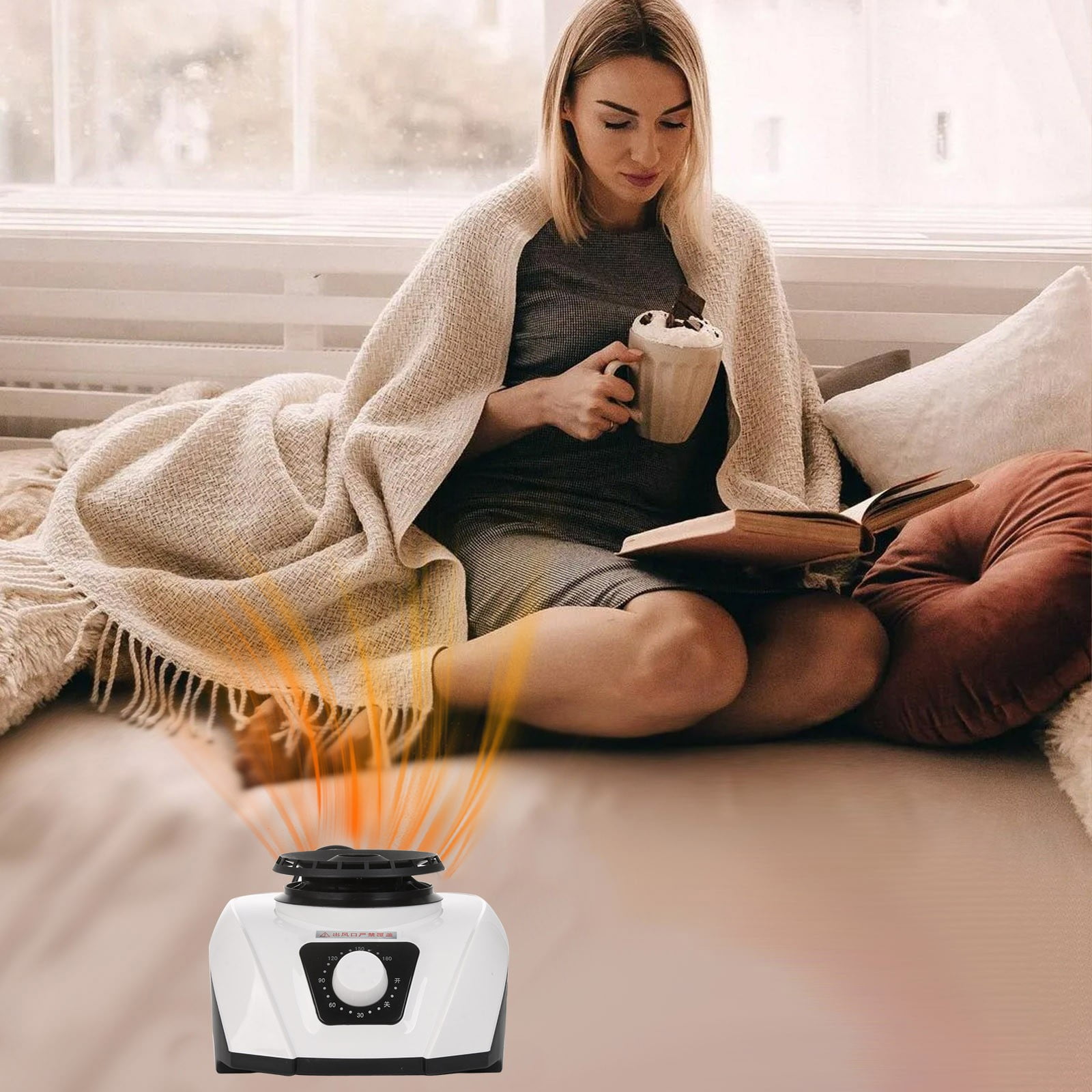 Household Mute Warm Clothes Dryer for Baby Clothes, Compact Drying Machine with Fast Heating, Safe Overheat Protection, Timing Function for Efficient Drying