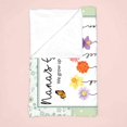 NnhCraft Custom Name Blanket, Grandma Blanket, Birth Flower Blanket