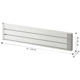 thumbnail image 1 of Barra magnética para colgar toallas, estante giratorio plegable para cocina, refrigerador, almacenamiento para baño con múltiples postes sin perforaciones, 1 of 5