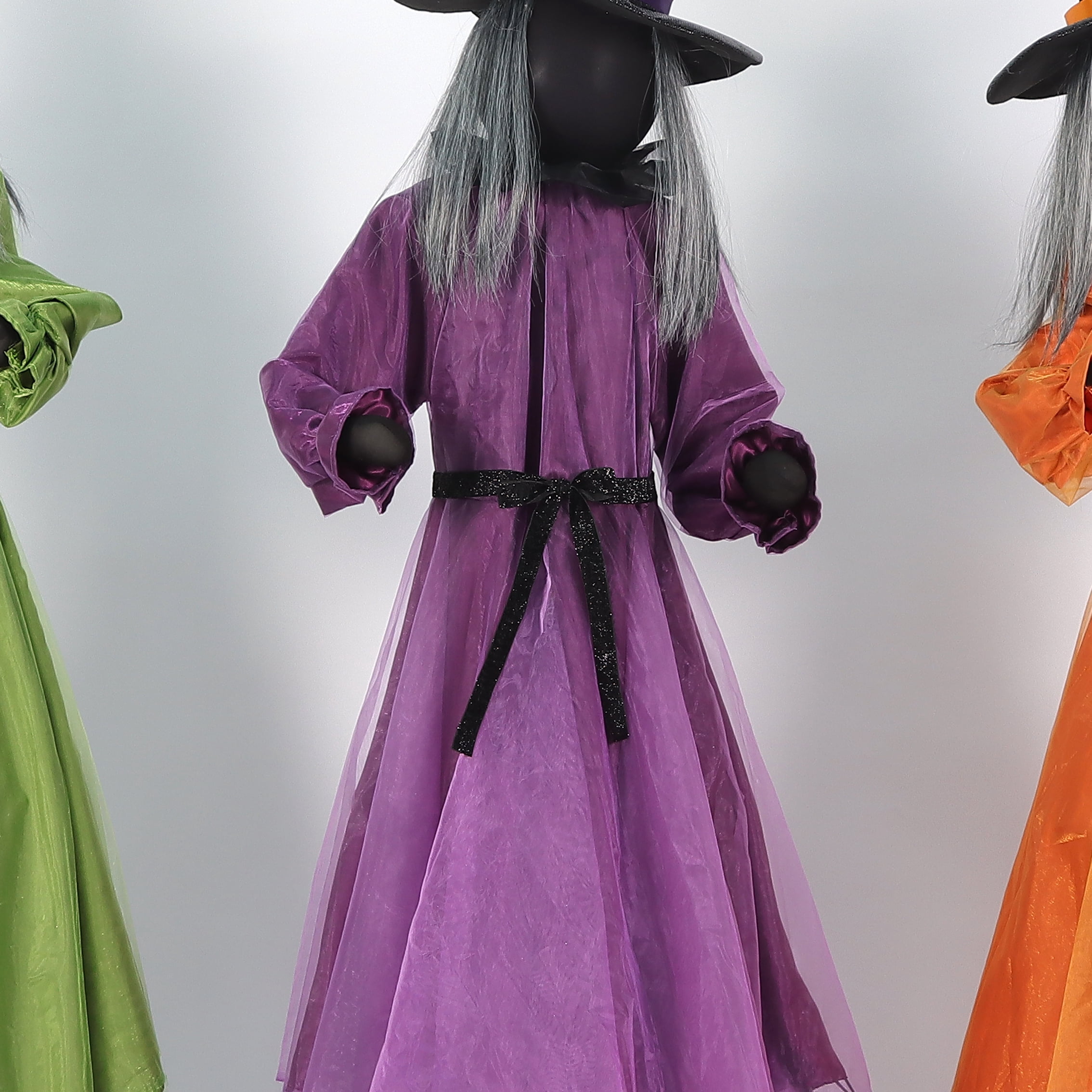 Halloween Ensemble De 3 Sorcières Animées