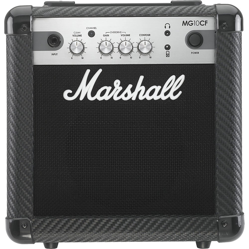 Marshall MG Series MG10CF 10W 1x6.5 Guitar Combo Amp Carbon Fiber -  Walmart.com