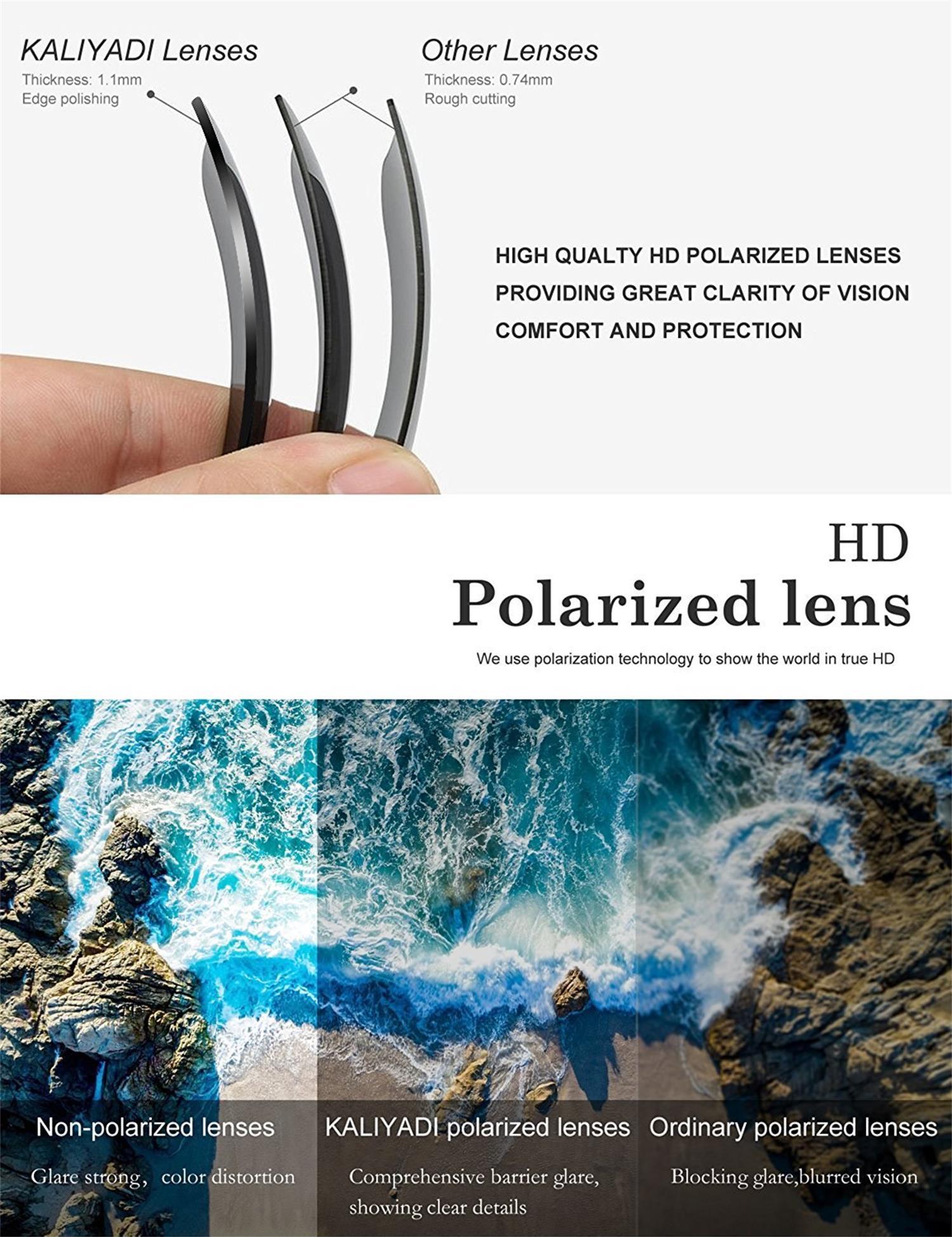 Kaliyadi Polarized Aviator Sunglasses, Blue photo 2