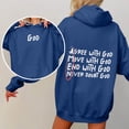 thumbnail image 7 of Hoodies for Women Sweater Quarter Zip Women Sweatshirts No Hood Zip Sweaters for Small Light Ladies Ling Sleeve Tops Light Weight Pullover up Hoodie Long Sleeve Dark Blue XL, 7 of 7