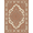 Terracotta Cream Brown, Pattern 1, variant on ODIKA Boho Distressed Allover Inspired Ornamental Vintage Refined for Dorm Room, Small Living Apartment, Stain Resistant Low Profile