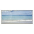 thumbnail image 2 of Kate and Laurel Sylvie I Want to go Back Framed Canvas Wall Art by Vidal Hernandez, 18x40 White, Wide Ocean Beach Landscape Art for Wall, 2 of 6