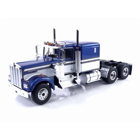 Road Kings 1989 Kenworth W900 Tractor Truck 3 Blue  White 1:18