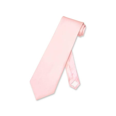 - Biagio 100% SILK NeckTie Solid LIGHT PINK Color Men's Neck Tie