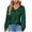 Green, variant on Women's Satin V Neck Shirts Elegant V Neck Pleated Long Sleeve Blouses Casual Loose Fit Solid Dressy Work Tops Women Athletic Shirt Short Pack Long Sleeve Women Running Summer Tops for Women Casual