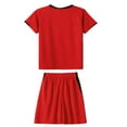 thumbnail image 4 of Oyolan Ensemble de Maillot et Short de Séchage Rapide pour Enfants Garçons Équipe de Football Rouge 8, 4 of 6
