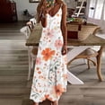 thumbnail image 2 of V Cuello Vestido de Verano Impresión sin Mangas Cuello Redondo Vestido Casual Poliéster Spandex, Vestido Fluido para la Playa Y las Vacaciones, 2 of 6