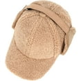thumbnail image 4 of CoCoMangos Light Warm Imitation Lamb Wool Hat Baseball Cap with Ear Flaps Unisex Men Women Teens, 4 of 6