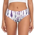 thumbnail image 1 of Fotbe Lavender Flowers Calzones Estampados para Mujer – Ropa Interior de Algodón, Cómoda, Suave y Elástica-3X-Large, 1 of 6