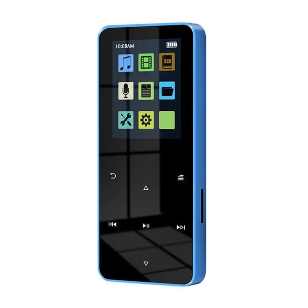TFT Touch Reproductor MP3 MP4 Compatible Con FM Video Walkman (Azul Sin Tarjeta)