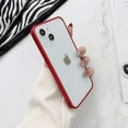 thumbnail image 1 of ELEHOLD for iPhone 12 Pro Max 6.7 inch Metal Bumper Case, Frosting Matte Metal Frame Case Soft TPU Inner Support Wireless Charging Non-Slip Slim Case for iPhone 12 Pro Max, Red, 1 of 8