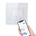 thumbnail image 2 of Smart WiFi Thermostat Voice Control 3A Digital Programmable LCD Display Touchscreen Underfloor Heating Temperature Controller Digital Intelligent Wall Thermostat for Water Heating Compatibl, 2 of 7