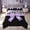 Black Purple, variant on meiyoeat Glam Bow Twin Comforter Sets for Kids Girls, Glitter Print Gradient Bedding Set for Bedroom, Pink Black, Pink Reversible, 2-Piece
