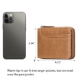 thumbnail image 6 of Sendefn Wallets for Men Leather Front Pocket Wallet RFID Zip Bifold Credit Card Holder, 6 of 7