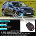 thumbnail image 3 of Reemplazo de control remoto inteligente de entrada sin llave Unique Bargains GQ4-52T GQ452T para Toyota RAV4 2013-2018 para Toyota Tacoma 2016-2018 89071-0R040 Chip H 3 Botones, 3 of 7