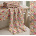 thumbnail image 6 of Soimoi Pink Cotton Voile Fabric Leaves & Ranunculus Floral Printed Craft Fabric by the Yard 42 Inch Wide, 6 of 7