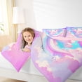 thumbnail image 3 of Erosebridal Cute Animals Axolotl 7-Piece Twin Bedding Sets,Kawaii Rainbow Stars Bedding Comforter Set For Girls Kids,Reversible, 3 of 7