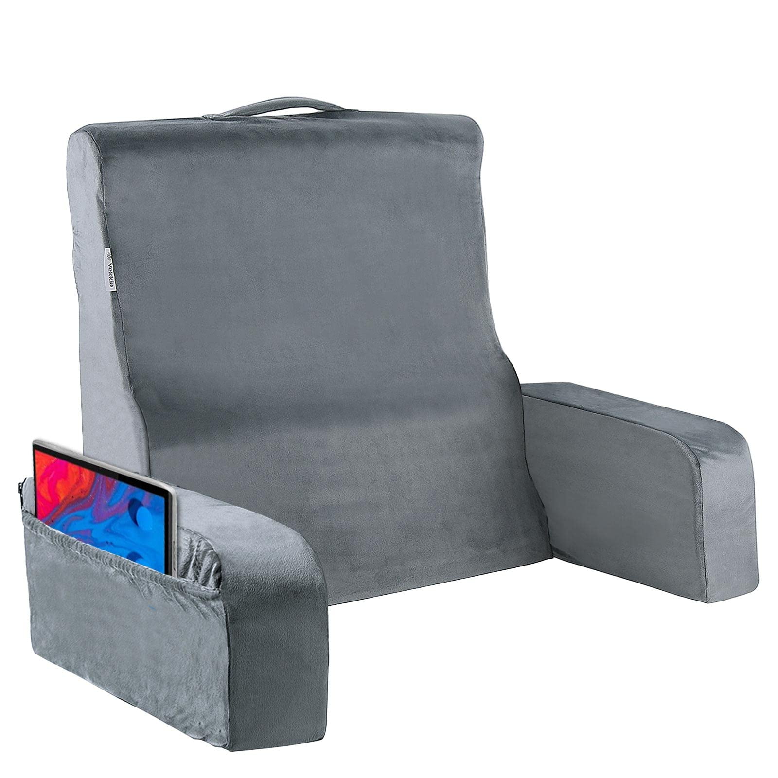 Vekkia Standard Lightweight Bed Reading Pillow, Back Support Pillow for