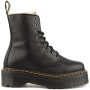 Dr Martens Jadon FL Womens Leather Platform Boot With Zip In Black Size 8.5