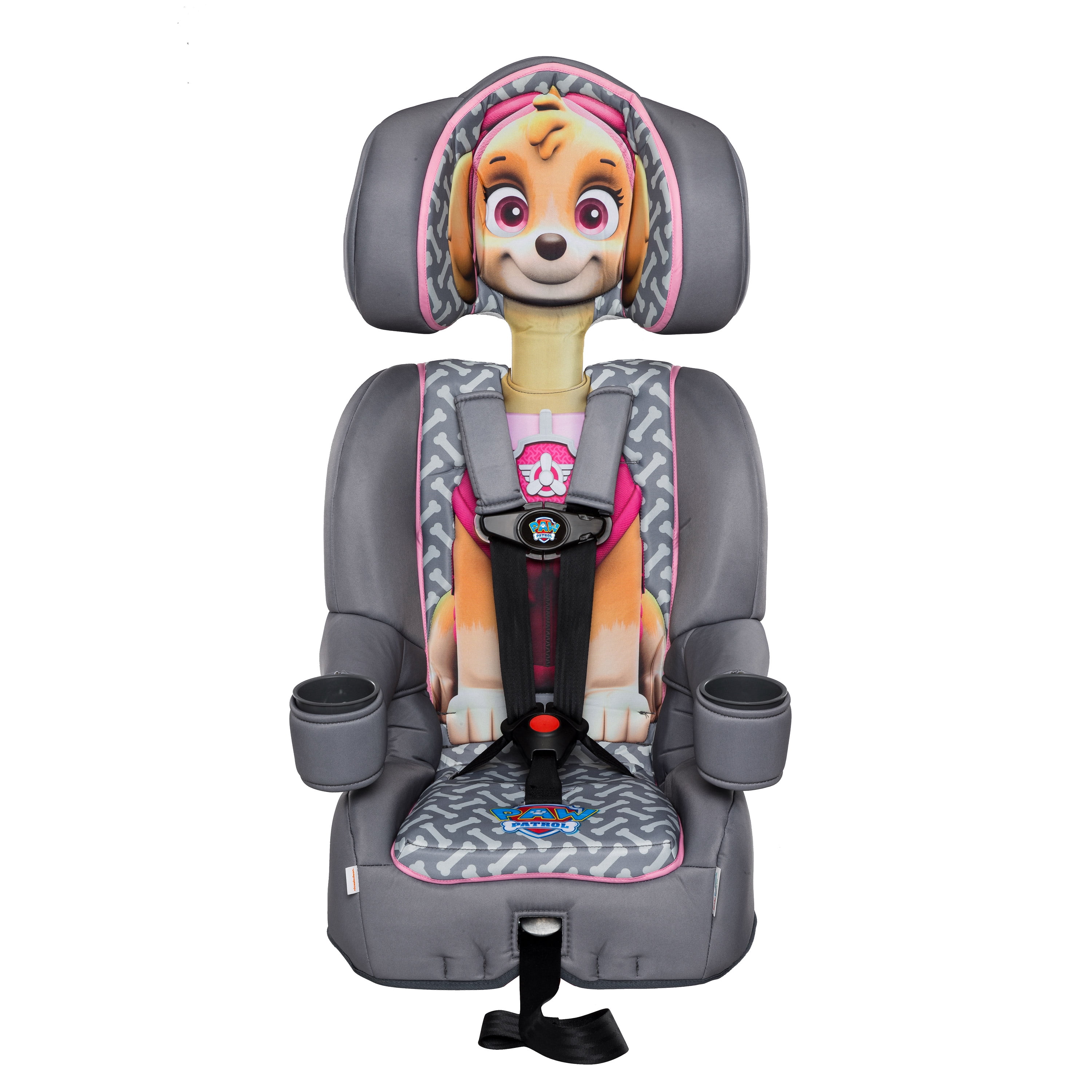 KidsEmbrace Skye Paw Patrol 2-in-1 Combination Harness to Booster Car Seat, Forward-Facing Harness, Booster, Multi-Position Headrest, Toddler