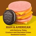thumbnail image 3 of Lunchables Ham & American with Chocolate Creme Cookies, 3.2 oz Pack, 3 of 17
