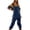 11# Dark Blue, variant on Fshiont Womens Fuzzy Fleece Overall Jumpsuits Casual Loose Fit Winter Sherpa Bib Overalls with Pockets Khaki 2XL