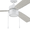 thumbnail image 5 of Prominence Home Madrona 52" White Modern Ceiling Fan with 3 Blades, Integrated LED Light Kit, Pull Chains & Reverse Airflow, 5 of 6