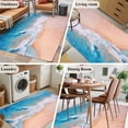 thumbnail image 6 of Blue Beach Large Area Rugs for Bedroom Living Room, Soft Non Slip Carpet Bedside Rug, Summer Ocean Coastal Nautical Seaside Rectangular Floor Cover Kitchen Accent Rug 4'x6' for Dining Room/Office, 6 of 9