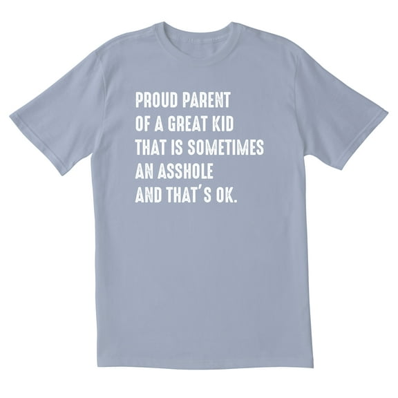 TotallyTorn Proud Parent Of A Great Kid That Is Sometimes And Thats Ok Novelty Sarcastic Funny Mens Graphic T Shirts