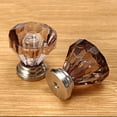 thumbnail image 7 of 12Pcs 25mm Crystal Glass Dresser Drawer Knobs Diamond Plated Shape Door Handle Pull Knobs Cabinet Furniture Handles Knobs, 7 of 7