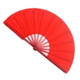 thumbnail image 4 of Abanicos Plegables Abanicos de Artes Marciales Portátiles para Hombres Y Mujeres Regalos Rojos Tai Kung Fu Portátiles para Espectáculos Escenario Salvador Abanico plegable, 4 of 10